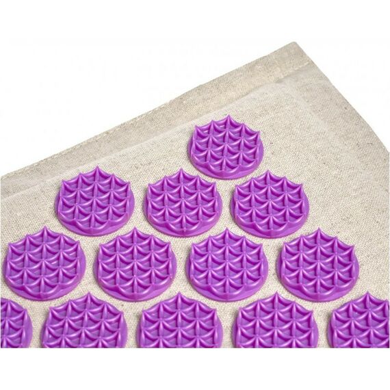 Массаж, спа, стоунтерапия: Набор акупунктурный Bradex Нирвана бежевый, лиловые шипы, премиум-серия [KZ 0713] фотографии