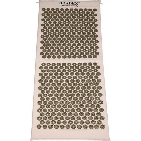 Массаж, спа, стоунтерапия: Коврик-сумка акупунктурный Bradex Нирвана бежевый, премиум-серия [KZ 0577] фотографии