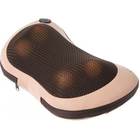 Массажеры: Массажная подушка с подогревом и разминающим массажем Bradex Шиацу бежевая [KZ 0573] фотографии