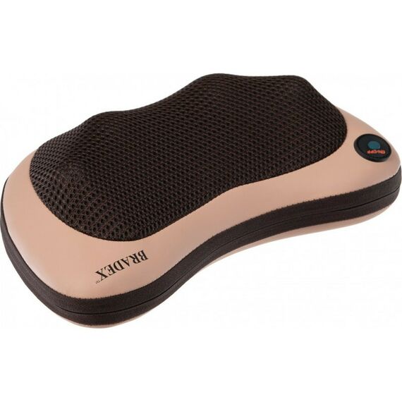 Массажеры: Массажная подушка с подогревом и разминающим массажем Bradex Шиацу бежевая [KZ 0573] фотографии