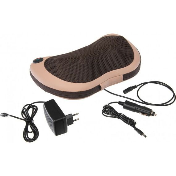 Массажеры: Массажная подушка с подогревом и разминающим массажем Bradex Шиацу бежевая [KZ 0573] фотографии