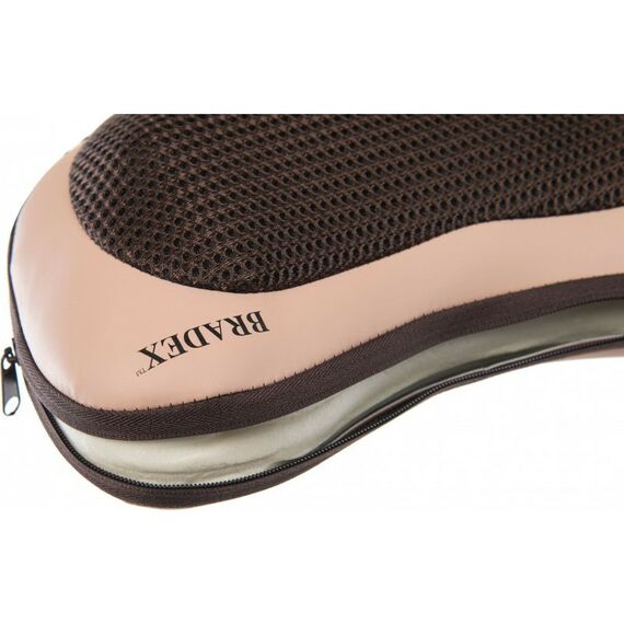 Массажеры: Массажная подушка с подогревом и разминающим массажем Bradex Шиацу бежевая [KZ 0573] фотографии