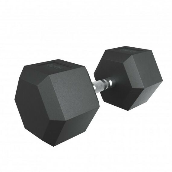 Гантели: Гантель гексагональная UNIXFIT 40 кг обрезиненная, пара фотографии