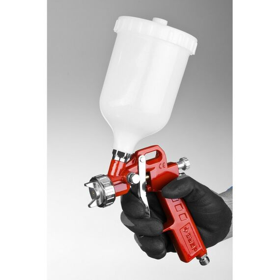 Пневмокраскопульты: Пневматический краскопульт с верхним бачком Зубр MS 200 1.3 мм [06455-1.3] фотографии