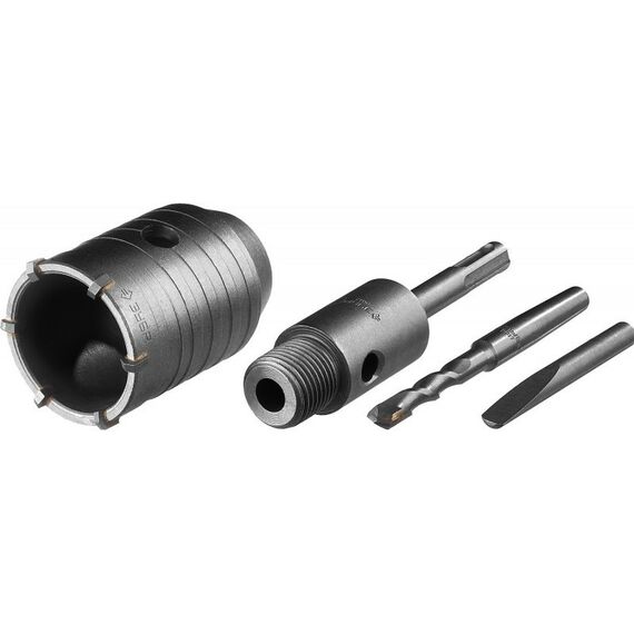 Буры, пики, коронки, сверла: Коронка по бетону с державкой Зубр Профессионал 50 мм SDS-plus, 6Т [2918-50] фотографии