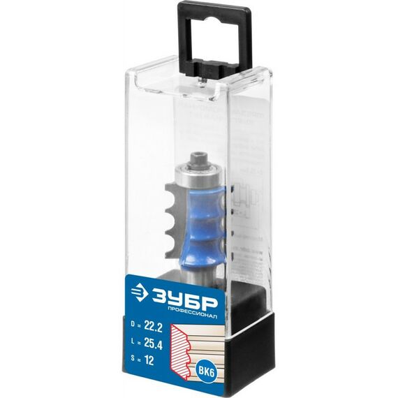 Принадлежности для фрезерных станков: Фреза кромочная фигурная Зубр №1 22.2x26мм радиус 3мм [28712-22.2] фотографии