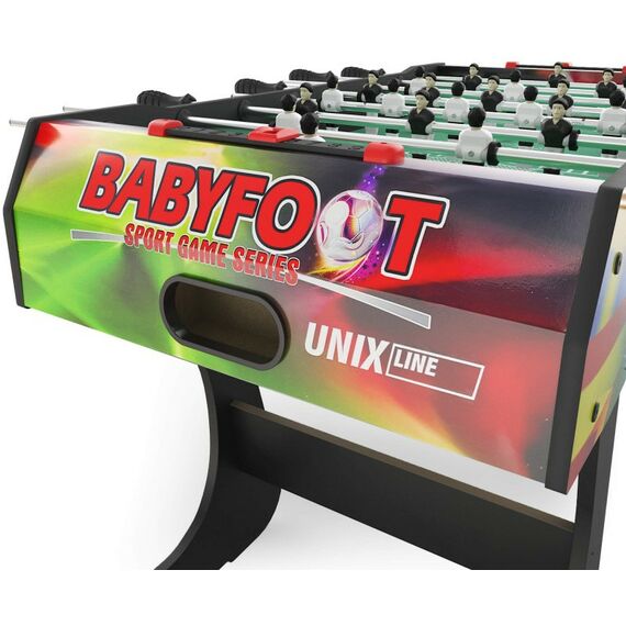 Настольный футбол: Игровой стол складной UNIX line Футбол - Кикер Color 122х61 cм фотографии