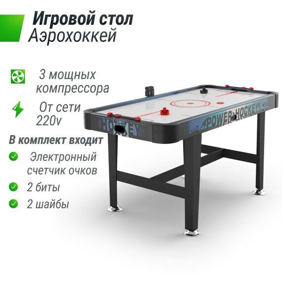 Аэрохоккей: Игровой стол UNIX line Аэрохоккей (155х76 cм) фотографии