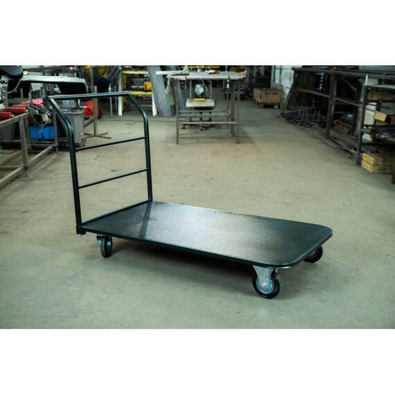 Тележки: Тележка платформенная TOR ТП-4 750х1400мм, г/п 555 кг, 200 мм [1008222] фотографии