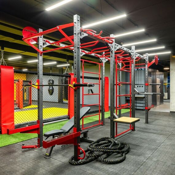 Аксессуары для тренажеров: Крепление штанги на раму DHZ Core trainer фотографии