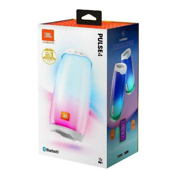 Колонки: Портативная колонка JBL PULSE 4 White [JBLPULSE4WHTAM] фотографии