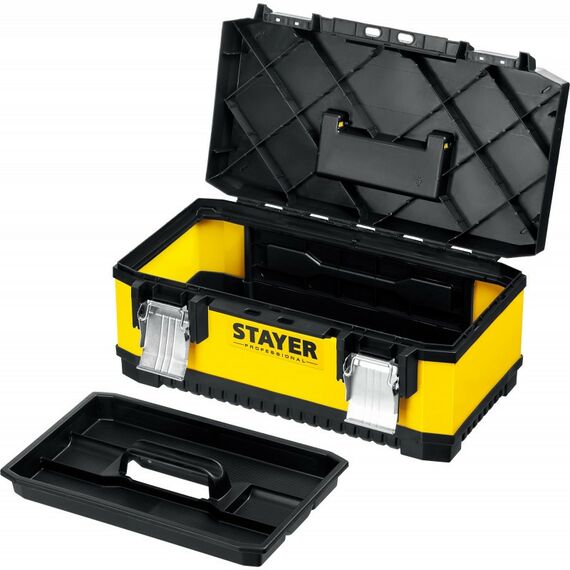 Ящики и сумки для инструмента: Металлический ящик для инструментов STAYER Professional PROXIMA-19 498 х 289 х 222 мм, 19" [2-38011-18] фотографии