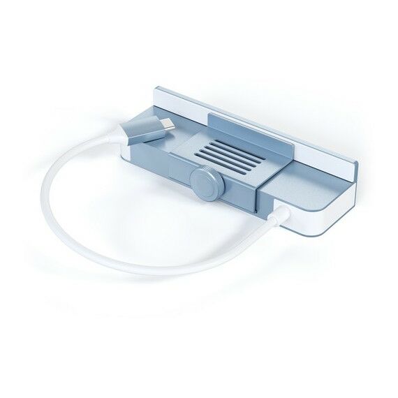 USB концентраторы (USB hub): USB-C-концентратор Satechi Aluminum USB-C Clamp Hub для 24" iMac, цвет синий [ST-UCICHB] фотографии