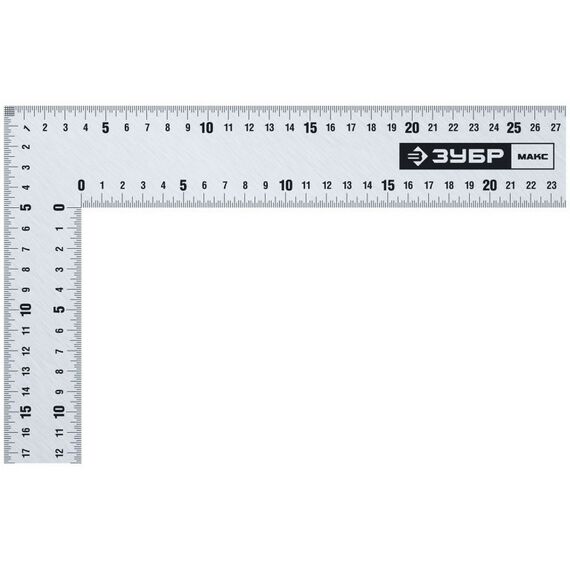 Угломеры, уклономеры: Нержавеющий плотницкий угольник Зубр Профессионал УПН-60 600 х 400 мм [3434-61] фотографии