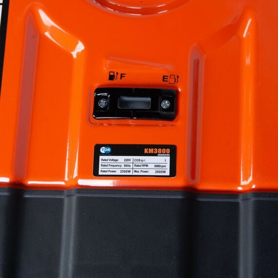 Электростанции: Генератор бензиновый TOR KM3800H 2,5 кВт 220В 16 л с кнопкой запуска и колесами [1018114] фотографии