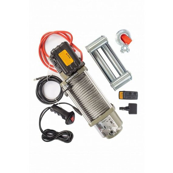 Лебедки, тали, тельферы: Лебедка автомобильная TOR ЛА SEC15000 г/п 6804 кг 28 м 24V [1004318] фотографии