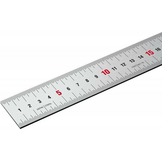 Рейки, линейки, прочие приспособления: Усиленная нержавеющая линейка Зубр Профессионал Про-150 длина 1.5 м [34280-150] фотографии