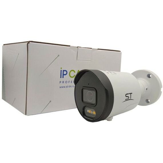IP-камеры: Уличная цилиндрическая IP-камера ST ST-VR4617 PRO с ИК подсветкой до 30 м, 1/3", 2.8 mm (Гор. 95°/Верт. 51°/Диаг. 112°), металл, microSD до 256Gb, встроенный микрофон, динамик фотографии