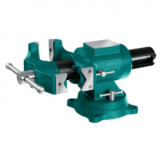 Тиски, струбцины, наковальни, верстаки: Чугунные слесарные тиски KRAFTOOL 3D Multi-Purpose 125 мм [32706-125] фотографии