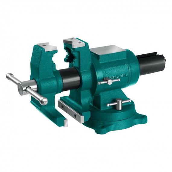 Тиски, струбцины, наковальни, верстаки: Чугунные слесарные тиски KRAFTOOL 3D Multi-Purpose 125 мм [32706-125] фотографии