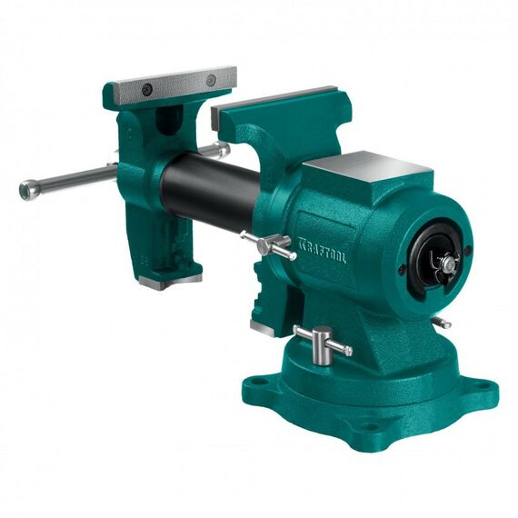 Тиски, струбцины, наковальни, верстаки: Чугунные слесарные тиски KRAFTOOL 3D Multi-Purpose 125 мм [32706-125] фотографии