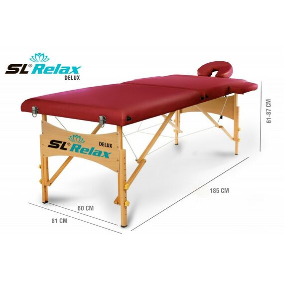 Массажные столы: Массажный стол Start Line Relax Delux Красный [BM2523-1] фотографии