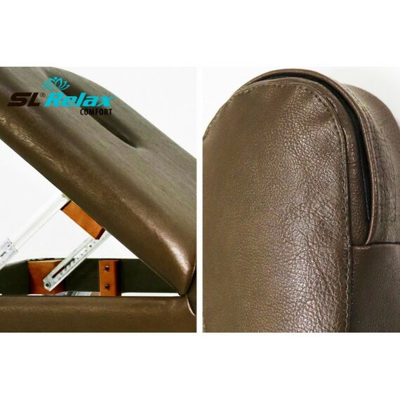 {[ru]:Массажные столы: Массажный стол Start Line Relax Comfort коричневая кожа (№6) [SLR-10