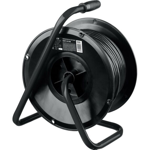 Удлинители электрические: Удлинитель на катушке STAYER S-207 ПВС, 2 х 0.75 мм2, 30 м, 2200 Вт [55073-30] фотографии
