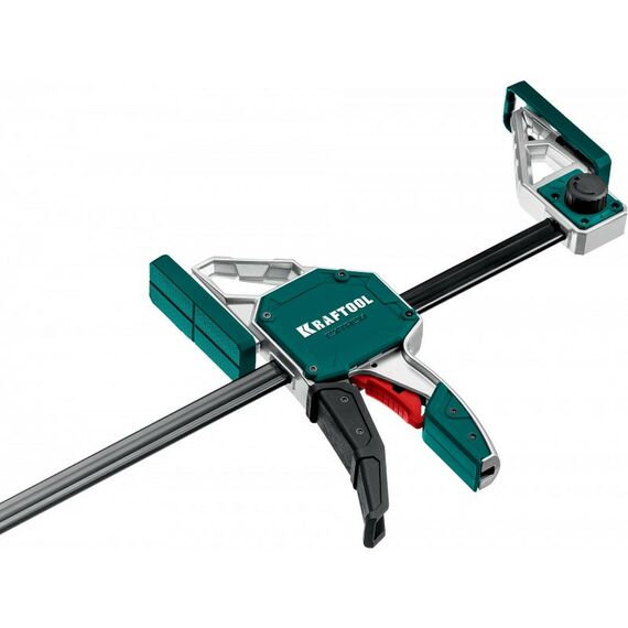 Тиски, струбцины, наковальни, верстаки: Пистолетная струбцина KRAFTOOL EXTREM-1270/95 1270х95мм [32228-127] фотографии