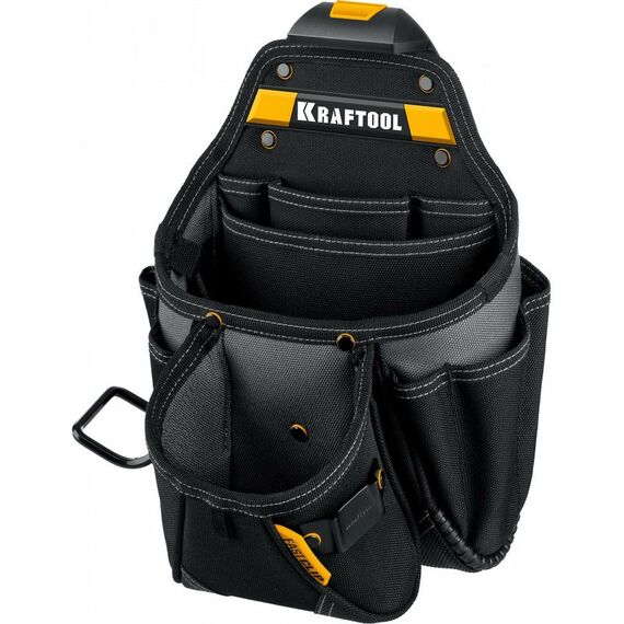Ящики и сумки для инструмента: Пояс монтажника KRAFTOOL KBS-3L в комплекте: пояс монтажника и 2 большие сумки [38761] фотографии