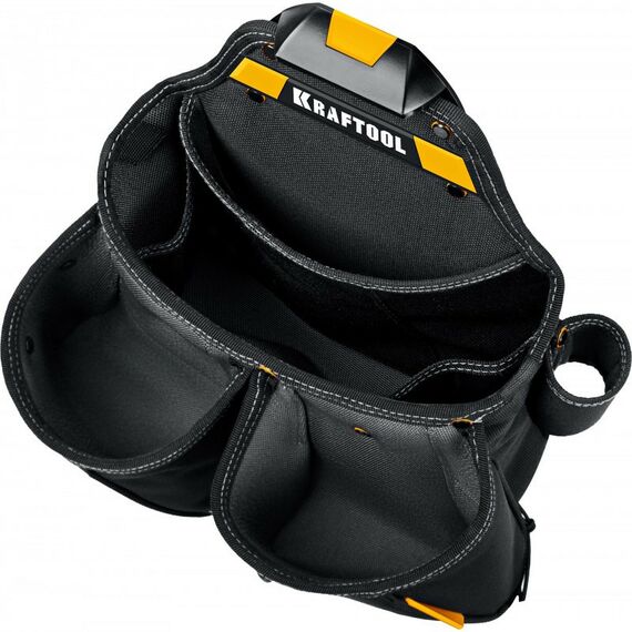 Ящики и сумки для инструмента: Пояс монтажника KRAFTOOL KBS-5 в комплекте: пояс монтажника, подтяжки и 3 сумки [38760-5] фотографии