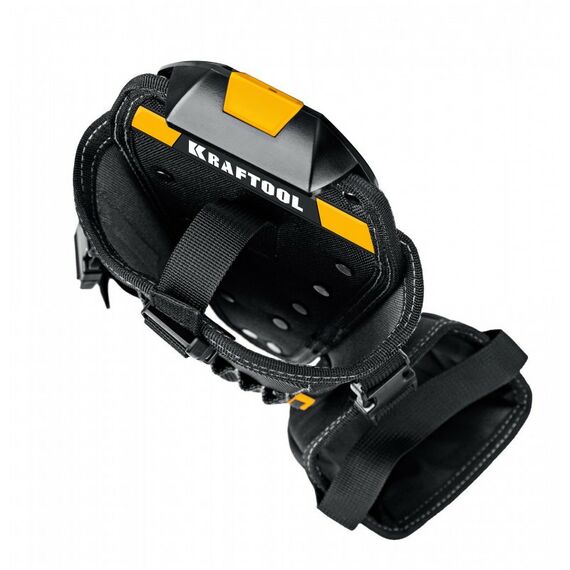 Ящики и сумки для инструмента: Кобура для шуруповерта KRAFTOOL KH-5 с дополнительным съёмным карманом, с быстросъёмным креплением FastClip, 5 отделений для свёрл и бит [38769] фотографии