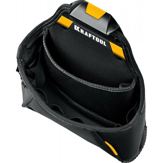 Ящики и сумки для инструмента: Поясная сумка KRAFTOOL KP-12 с быстросъёмным креплением FastClip, 12 карманов и петель, 260 х 340 мм [38774] фотографии