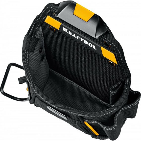 Ящики и сумки для инструмента: Поясная сумка KRAFTOOL KP-6 с быстросъёмным креплением FastClip, 6 карманов и петель, 240 х 250 мм [38775] фотографии