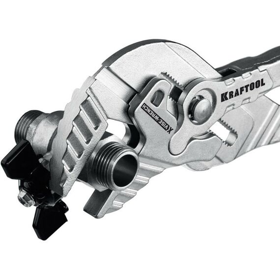 Столярно-слесарный инструмент: Клещи переставные-гаечный ключ KRAFTOOL VISE-WRENCH X 300 мм [22069] фотографии