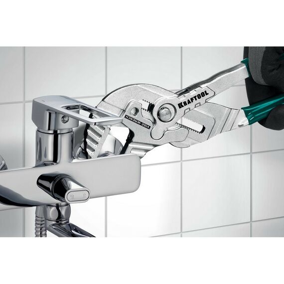 Столярно-слесарный инструмент: Клещи переставные-гаечный ключ KRAFTOOL Vise-Wrench 300 мм [22068] фотографии