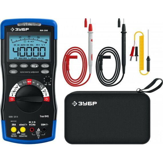Мультиметры: Мультиметр цифровой Зубр МА-200 [59803] фотографии