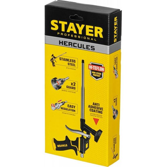 Пистолеты монтажные, тепловые, клеящие, пескоструйные: Тефлоновый пистолет для монтажной пены STAYER Hercules Professional [06861] фотографии
