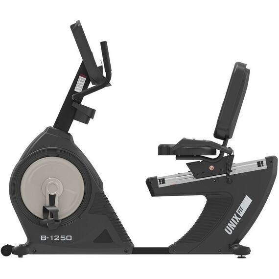 Велотренажеры: Горизонтальный велотренажер UNIX Fit B-1250 PRO 7" LCD фотографии