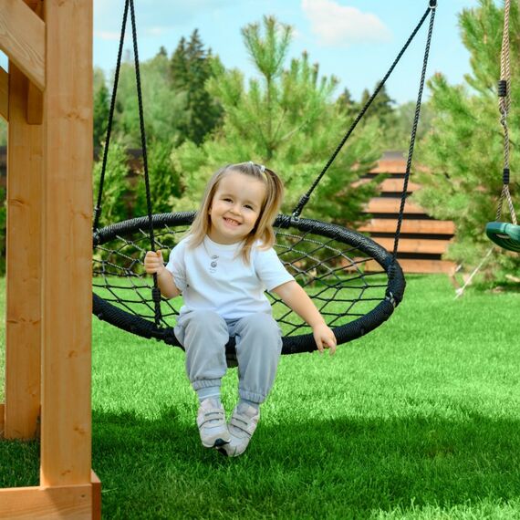 Детские спортивные комплексы: Детский игровой комплекс UNIX Kids 6 в 1 Dark Green фотографии