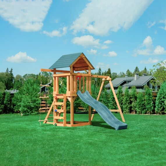 Детские спортивные комплексы: Детский игровой комплекс UNIX Kids 6 в 1 Dark Green фотографии