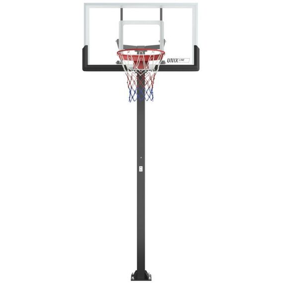 Баскетбол: Баскетбольная стойка стационарная UNIX line B-Stand-PC 54"x32" R45 H230-305 см фотографии