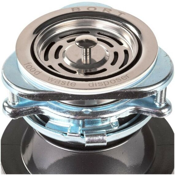 Прочая встраиваемая техника: Измельчитель пищевых отходов Bort TITAN 4000 390 Вт, 3 ступени, 4.2 кг/мин, 90 мм, серый фотографии