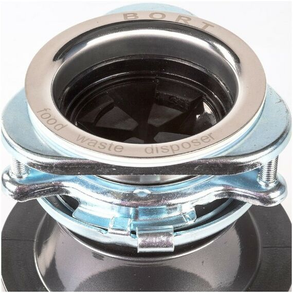 Прочая встраиваемая техника: Измельчитель пищевых отходов Bort TITAN 4000 390 Вт, 3 ступени, 4.2 кг/мин, 90 мм, серый фотографии