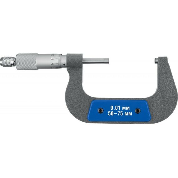 Микрометры: Гладкий механический микрометр Зубр Профессионал МК 75 50 - 75 мм [34480-75] фотографии