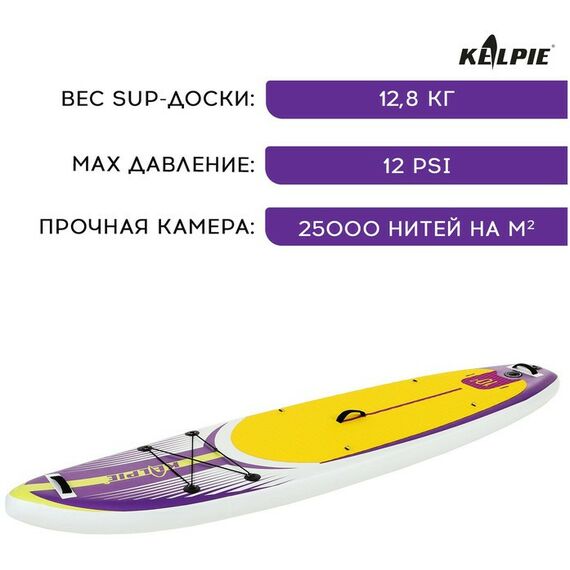 SUP-серфинг: SUP доска надувная универсальная KELPIE 10.4" 315х80х15 см фотографии