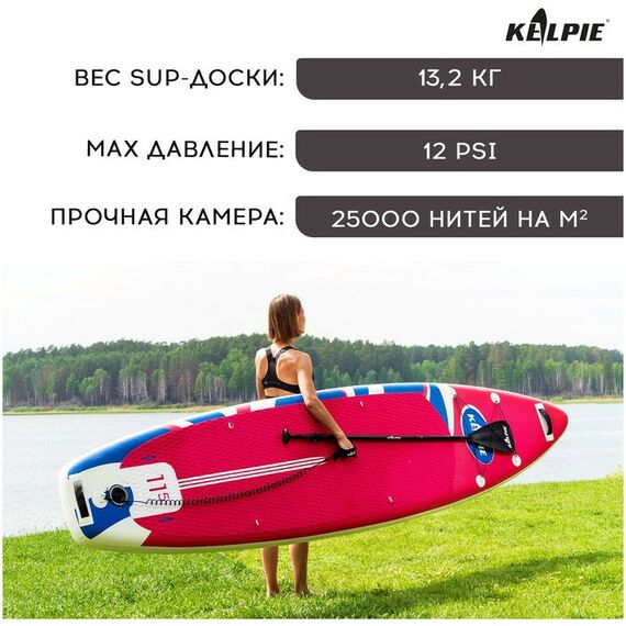 SUP-серфинг: SUP доска надувная KELPIE TOURING 11.5" 347х80х15 см фотографии