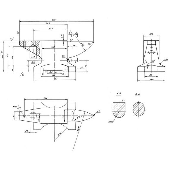 Тиски, струбцины, наковальни, верстаки: Стальная наковальня Зубр Профессионал 50 кг [32620-50] фотографии