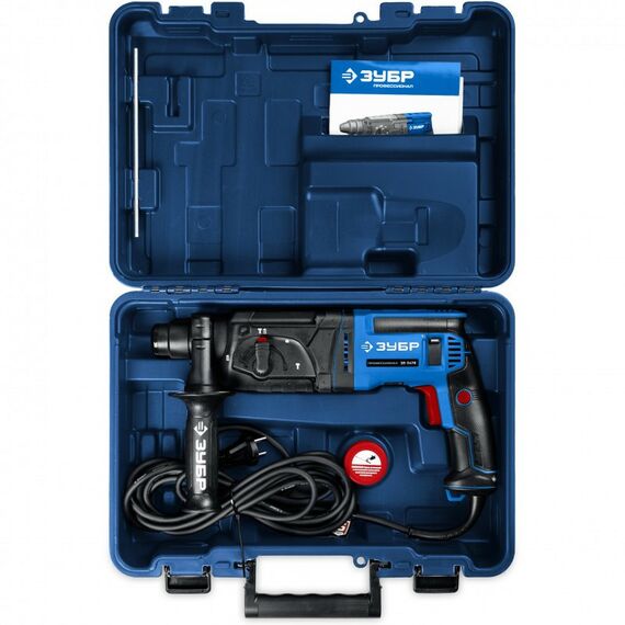 Перфораторы: Перфоратор Зубр ЗП-2470 Профессионал, 24 мм, 780 Вт, SDS Plus фотографии