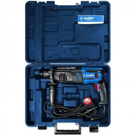 Перфораторы: Перфоратор Зубр ЗП-2890 м Профессионал, 28 мм, 900 Вт, SDS Plus, мет. корпус фотографии